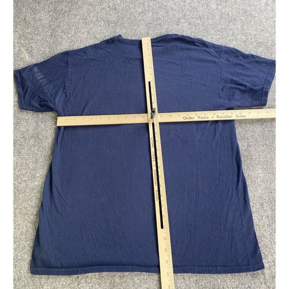 Ford Mustang‎ T Shirt Mens Large Blue Graphic Tee Logo Classic Cars Horse - Picture 6 of 8